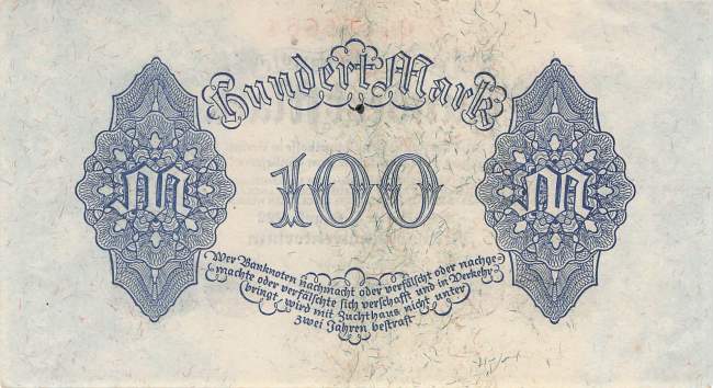 100 Mark 1922 ro.72 D